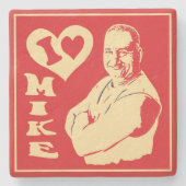 "私はマイク" Costerを好みます ストーンコースター (正面)