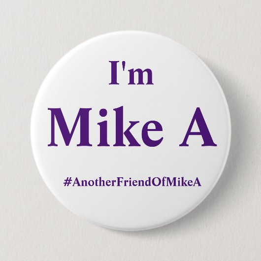 私はマイクA -最終的なコピーです 缶バッジ (正面)