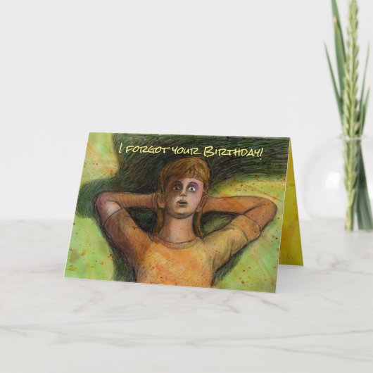 私はマイクWinterbauerによってあなたのバースデー・カードを忘れました カード (正面)