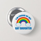 私はマイゲイド誇りを持ったーターLGBTQマムパパ 缶バッジ (正面&裏面)