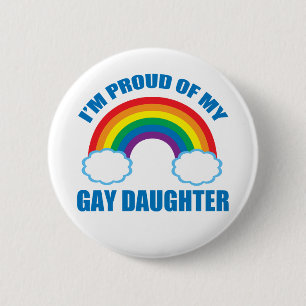 私はマイゲイド誇りを持ったーターLGBTQマムパパ 缶バッジ