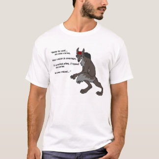 私はマイルのためにタイプしました Tシャツ