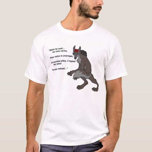私はマイルのためにタイプしました Tシャツ (正面)
