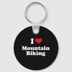 私はマウンテンバイクのTシャツを愛します キーホルダー