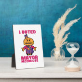 私はマクチーズ市長に投票 フォトプラーク (側面)