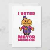 私はマクチーズ市長に投票 招待状 (裏面)