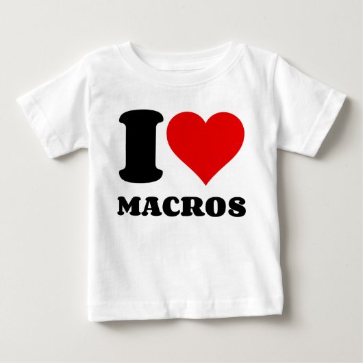 私はマクロが大好き ベビーTシャツ (正面)