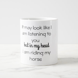 私はマグに見える聞かもしれない ジャンボコーヒーマグカップ