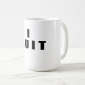 私はマグをやめます コーヒーマグカップ (正面右)