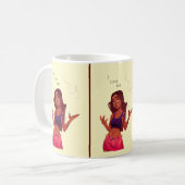 私はマグを愛している コーヒーマグカップ (正面左)