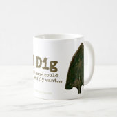 私はマグを掘ります コーヒーマグカップ (正面右)