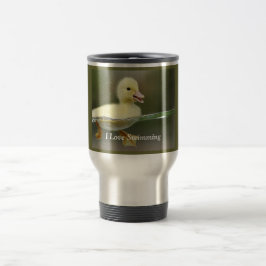 私はマグを泳ぐことを愛します トラベルマグ