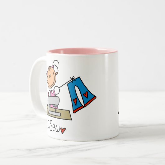 私はマグを縫います ツートーンマグカップ (正面左)