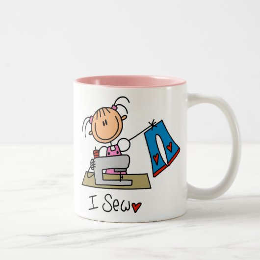 私はマグを縫います ツートーンマグカップ (右)