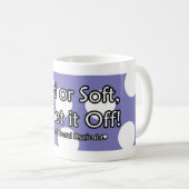 私はマグを離れてそれを得ます コーヒーマグカップ (正面右)