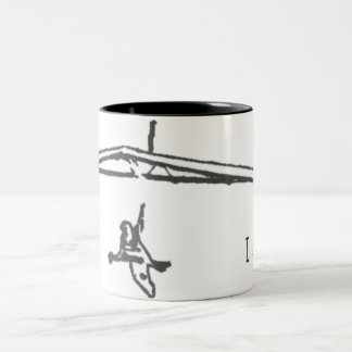 私はマグを飛ばします ツートーンマグカップ