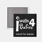 私はマグネットのベビーのために歩く マグネット (正面/裏面)