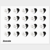 私はマグパイズ、水の色マグパイファミリーハートを愛する ハートシール (シート)