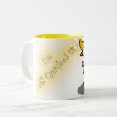 私はマグ2の上のすべてのQuackedです ツートーンマグカップ (正面左)