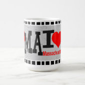 私はマサチューセッツが大好き – マグス コーヒーマグカップ (中央)