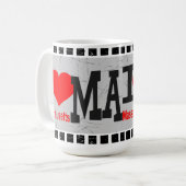 私はマサチューセッツが大好き – マグス コーヒーマグカップ (正面左)