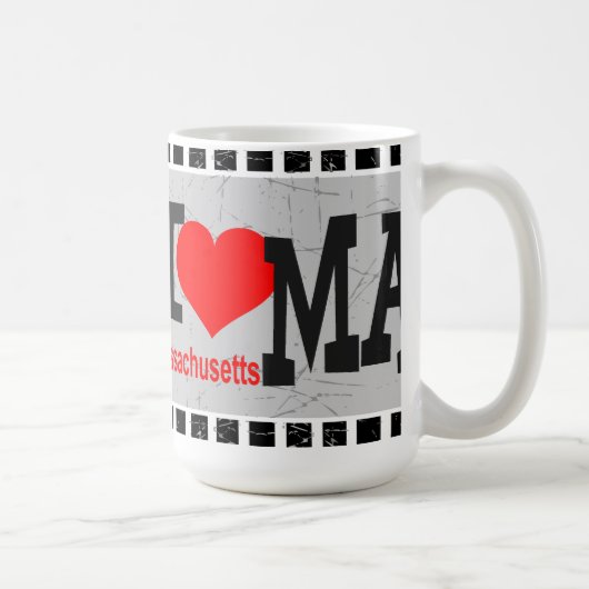 私はマサチューセッツが大好き – マグス コーヒーマグカップ (右)