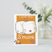 私はマシュマロより多くのかわいいを愛する ポストカード (スタンド正面)