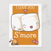 私はマシュマロより多くのかわいいを愛する ポストカード (正面)