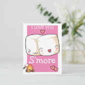 私はマシュマロより多くのかわいいを愛する ポストカード (スタンド正面)