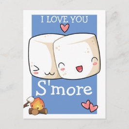 私はマシュマロより多くのかわいいを愛する ポストカード