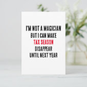 私はマジシャンではないが、税シーズンdisaを作ることができる サンキューカード (スタンド正面)