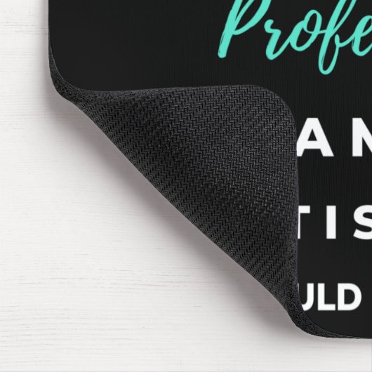 私はマジシャンではない人材プロフェッショナルである マウスパッド (コーナー)