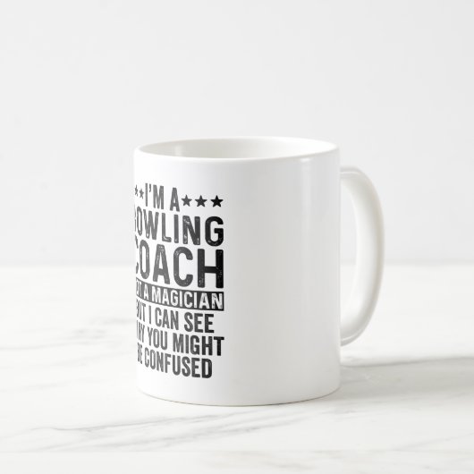 私はマジシャンではなくボーリングコーチおもしろいです コーヒーマグカップ (正面右)