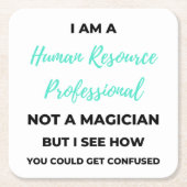 私はマジシャンではなく人材プロフェッショナルである2 スクエアペーパーコースター (正面)