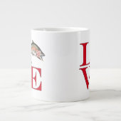 私はマスが大好き ジャンボコーヒーマグカップ (正面)