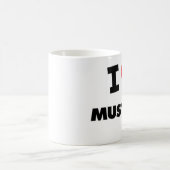 私はマスタードを愛します コーヒーマグカップ (中央)
