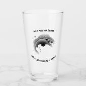 私はマスターベイターだ… -魚釣りビール タンブラーグラス (正面)