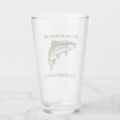 私はマスターベイターだ… -魚釣りビール タンブラーグラス (裏面)