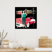 私はマストップージョンジョングレトロハウス ポスター (キッチン)