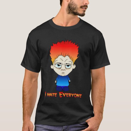 私はマックスウェルを特色にする皆を憎みます Tシャツ (正面)