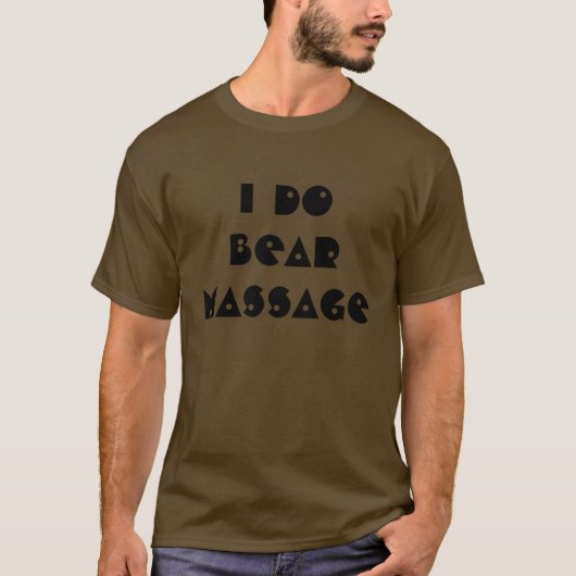 私はマッサージに耐えます Tシャツ (正面)
