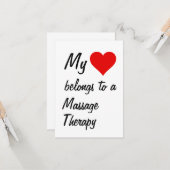 私はマッサージのセラピーカードに属している カード (正面/裏面インサイチュ)