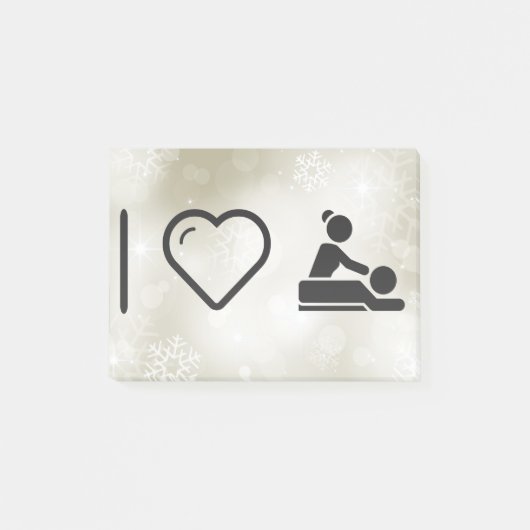 私はマッサージを愛します ポストイット (正面)