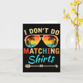 私はマッチする家族Cのシャツマおもしろいッチを行わない カード (黄色い花)