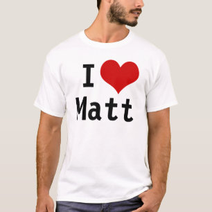 私はマットを愛します Tシャツ