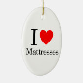 私はマットレスを愛します セラミックオーナメント (右)