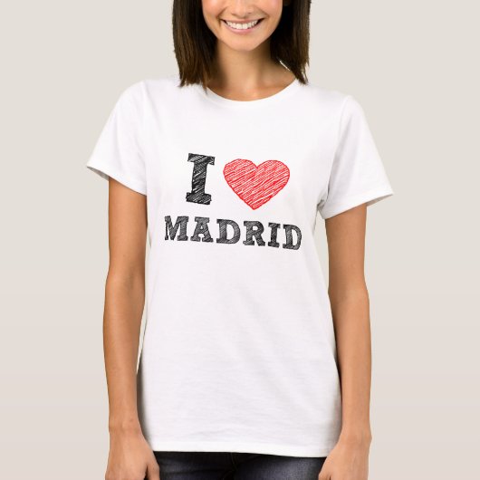 私はマドリードを愛します Tシャツ (正面)