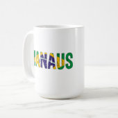私はマナウスが大好き コーヒーマグカップ (正面左)