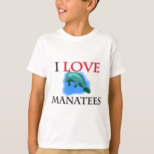 私はマナティーを愛します Tシャツ