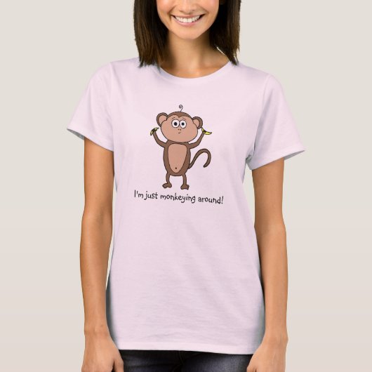 私はマネキのまわりにング！ Tシャツ (正面)